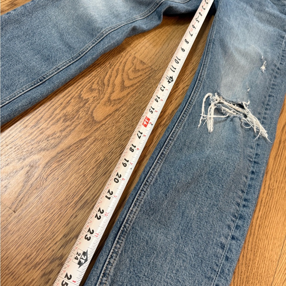 Zara Blue Distressed Boyfriend Jeans - Picture 4 of 5
